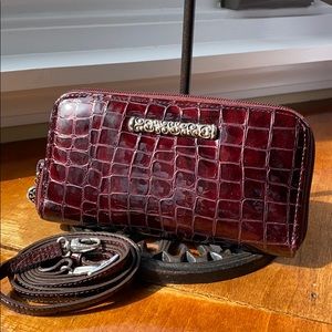 Brighton wallet with crossbody strap